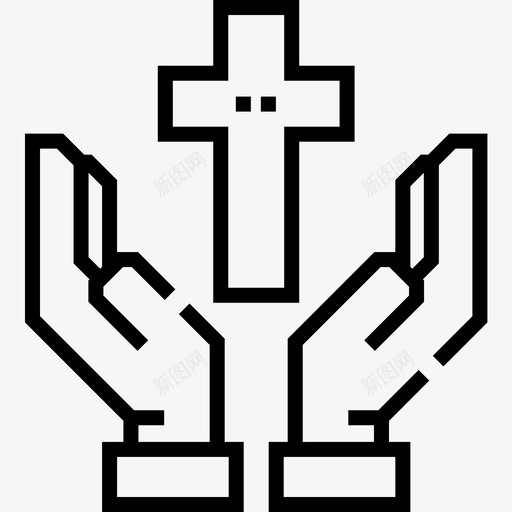 祈祷复活节第10天直系图标svg_新图网 https://ixintu.com 10天 复活节 直系 祈祷