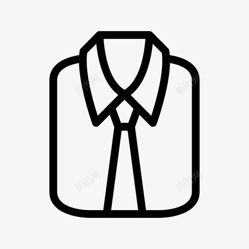 正式的衬衫衣服男人图标svg_新图网 https://ixintu.com 正式的衬衫 男人 衣服