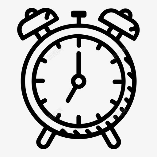 闹钟铃声早上图标svg_新图网 https://ixintu.com 学校教育 早上 时间 铃声 闹钟