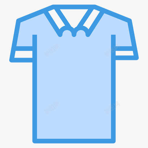 马球衫衣服124蓝色图标svg_新图网 https://ixintu.com 球衫 蓝色 衣服 马球衫