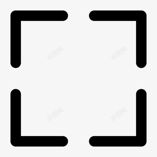 选项方框虚线图标svg_新图网 https://ixintu.com 基本 方框 界面 粗体 线条 虚线 选项