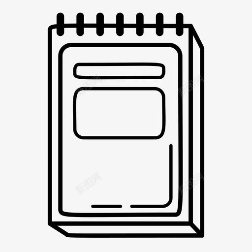笔记本学校学校用品图标svg_新图网 https://ixintu.com 学习 学校 学校用品 教育 文具 笔记本