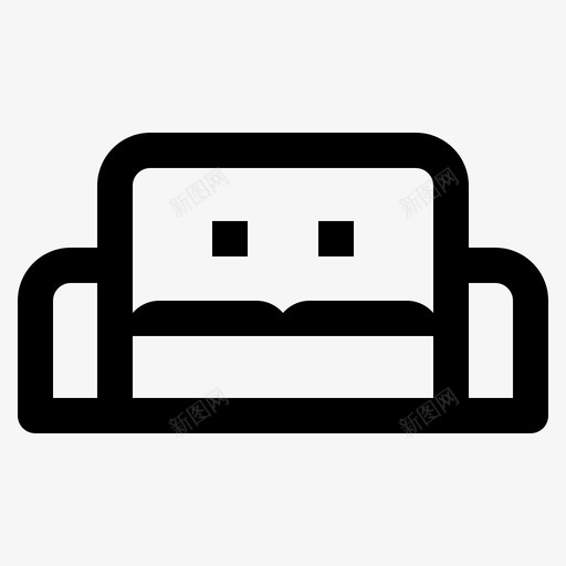 休息室椅子办公室图标svg_新图网 https://ixintu.com 休息室 公司线 办公室 座位 椅子 沙发