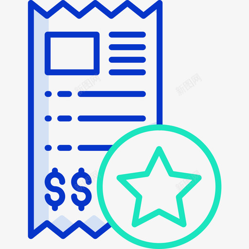 发票付款8轮廓颜色图标svg_新图网 https://ixintu.com 付款8 发票 轮廓颜色