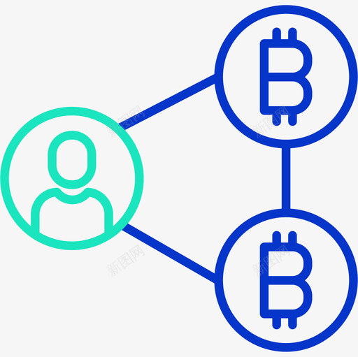 集中式加密货币45轮廓颜色图标svg_新图网 https://ixintu.com 加密货币45 轮廓颜色 集中式