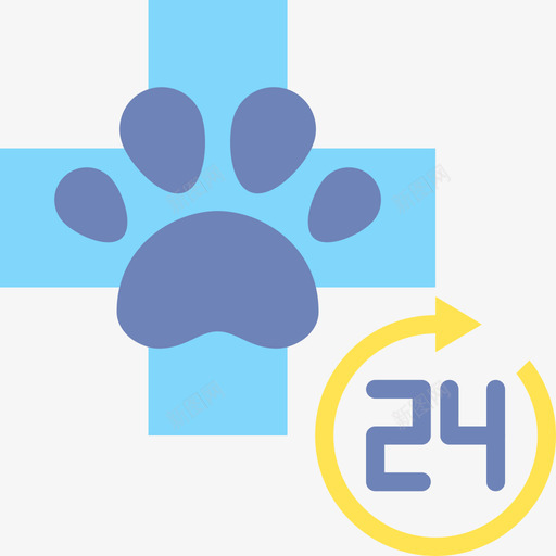 24小时兽医38平躺图标svg_新图网 https://ixintu.com 24小时 兽医 平躺