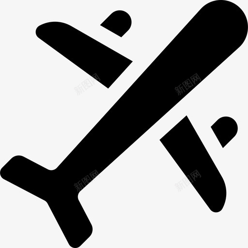 飞机公共交通5满载图标svg_新图网 https://ixintu.com 公共交通5 满载 飞机