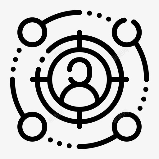 目标受众广告商业图标svg_新图网 https://ixintu.com 受众 商业 广告 战略 数字 目标 营销