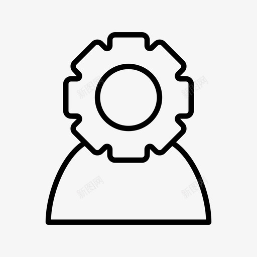 用户员工工程师图标svg_新图网 https://ixintu.com 个人资料 员工 工程师 照片 用户 用户界面