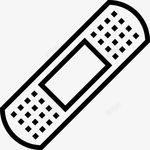 创可贴医用163线性图标svg_新图网 https://ixintu.com 创可贴 医用163 线性