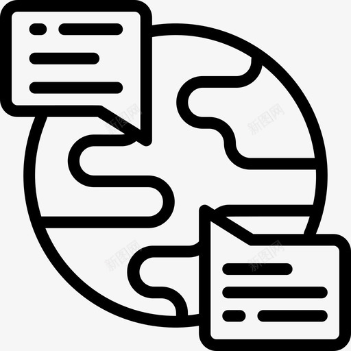 语言语言3线性图标svg_新图网 https://ixintu.com 线性 语言