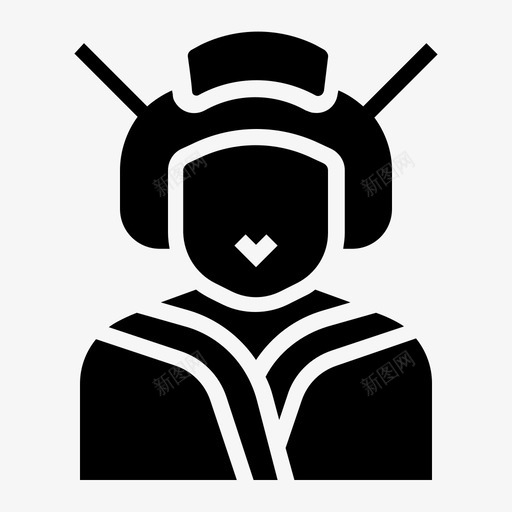 艺妓工作和职业扎实图标svg_新图网 https://ixintu.com 工作 扎实 职业 艺妓