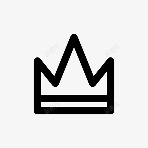 皇冠权威国王图标svg_新图网 https://ixintu.com 公主 国王 权威 王后 王子 皇冠 皇冠偶像