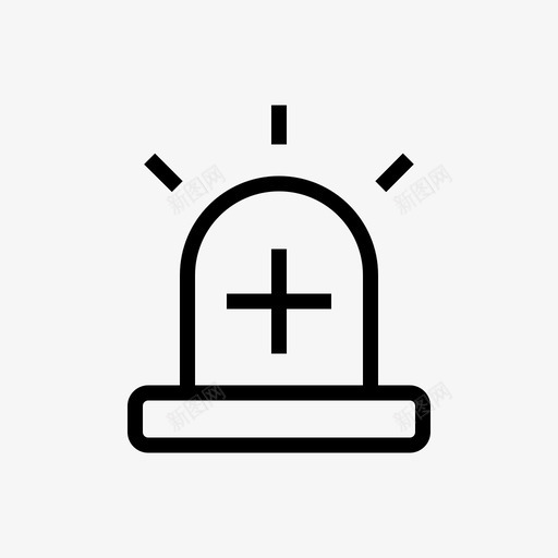 病房报警器灯病人图标svg_新图网 https://ixintu.com 医疗保健 报警器 病人 病房