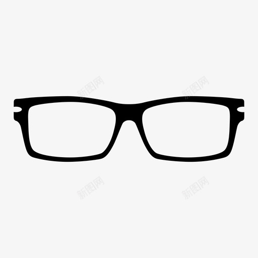 长方形眼镜眼镜墨镜图标svg_新图网 https://ixintu.com 墨镜 太阳镜 眼镜 长方形