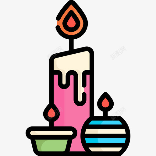 芳香疗法替代药物21线性颜色图标svg_新图网 https://ixintu.com 替代 疗法 线性 芳香 药物 颜色