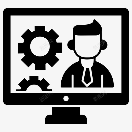 计算机维护计算机设置首选项设置图标svg_新图网 https://ixintu.com 协作 团队 字形 系统 维护 计算机 设置 软件 项目管理 首选项