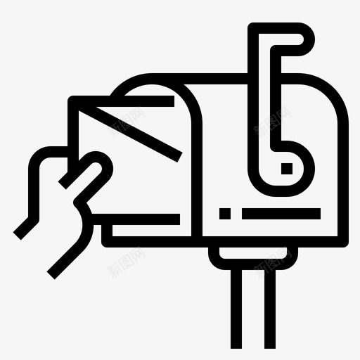 邮件邮箱通讯图标svg_新图网 https://ixintu.com 电子邮件 通讯 邮件 邮寄 邮箱