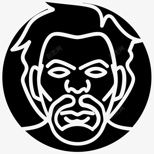 怪博士卡通人物超人图标svg_新图网 https://ixintu.com 人物 博士 恶棍 战士 符号 英雄 表情 超人 超级