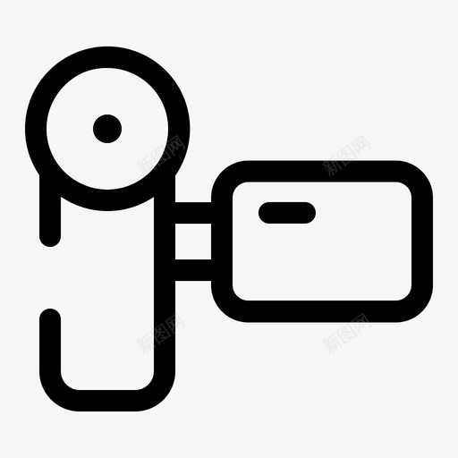 视频摄像机照相机图标svg_新图网 https://ixintu.com 多媒体 摄像机 照相机 电影 胶卷 视频