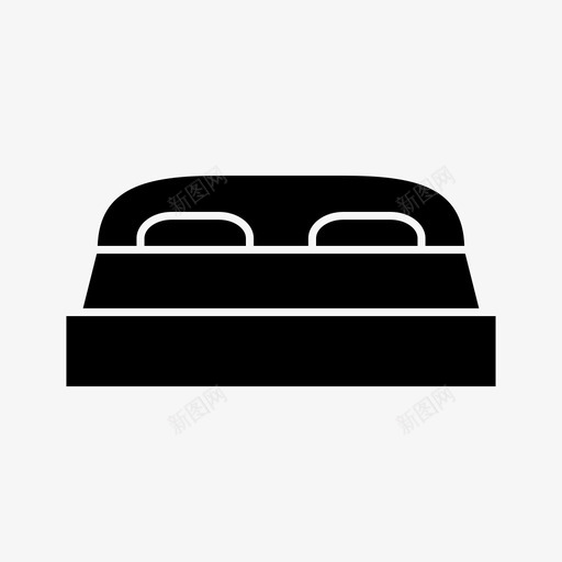 床床架卧铺图标svg_新图网 https://ixintu.com 卧铺 图标 字形 居所 床架 样式 沙发 网页设计