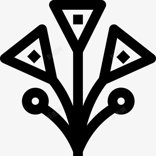 埃及花历史植物图标svg_新图网 https://ixintu.com 历史 埃及 植物