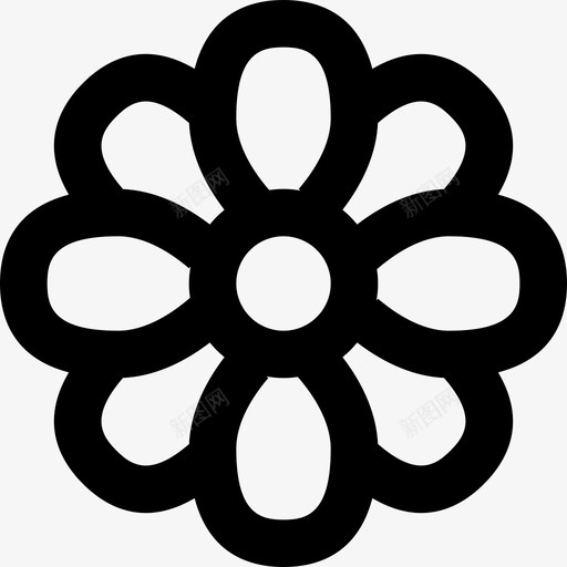 花春66线形图标svg_新图网 https://ixintu.com 线形