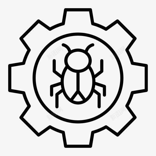 病毒计算机设备图标svg_新图网 https://ixintu.com 技术 概要 病毒 计算机 设备