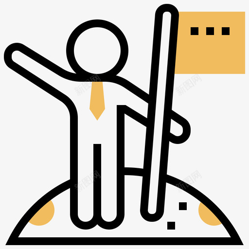 完成任务黄影19号图标svg_新图网 https://ixintu.com 19号 完成任务 黄影