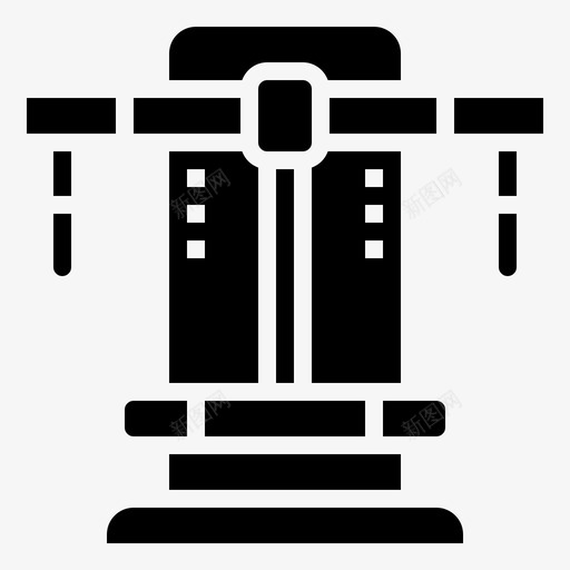 卧推杠铃锻炼图标svg_新图网 https://ixintu.com 健身 卧推 杠铃 锻炼