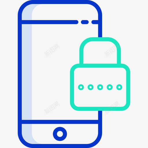 Pincode安全15轮廓颜色图标svg_新图网 https://ixintu.com Pincode 安全15 轮廓颜色