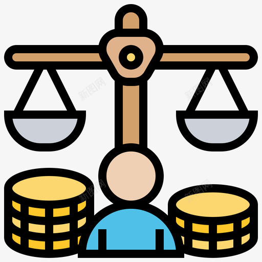 平衡企业管理73线性颜色图标svg_新图网 https://ixintu.com 企业管理 平衡 线性 颜色