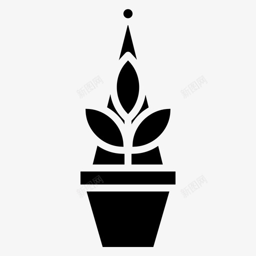 植物栽培4固体图标svg_新图网 https://ixintu.com 固体 栽培 植物