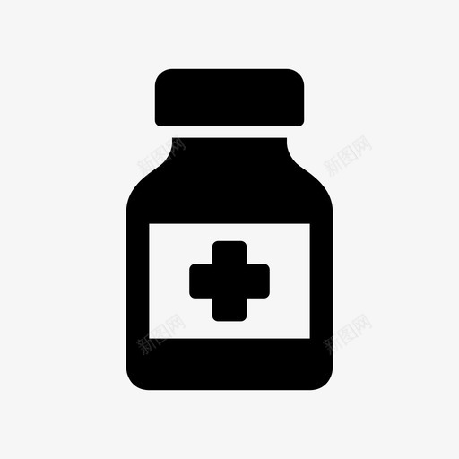 药瓶药品健康图标svg_新图网 https://ixintu.com 健康 药丸 药品 药房 药瓶