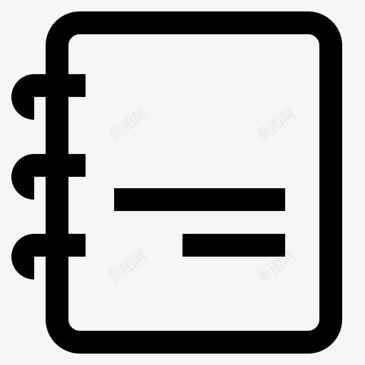 便笺簿日记图标svg_新图网 https://ixintu.com 便笺 公司 备忘录 日程表 日记 笔记本