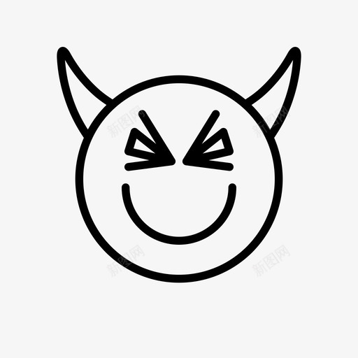 恶魔前卫表情符号图标svg_新图网 https://ixintu.com 前卫 号角 恶魔 恶魔表情1行 穆迪 表情符号