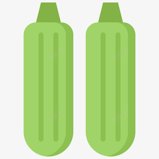 西葫芦水果和蔬菜40平的图标svg_新图网 https://ixintu.com 平的 水果和蔬菜40 西葫芦