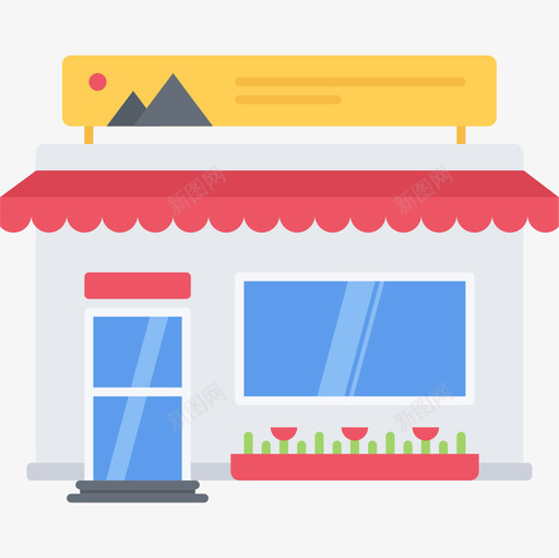 商店品牌4平面图标svg_新图网 https://ixintu.com 品牌4 商店 平面