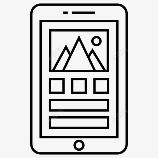 移动界面布局移动壁纸图标svg_新图网 https://ixintu.com ui 体验 向量 图标 套件 布局 流线 用户界面 界面 移动 站点