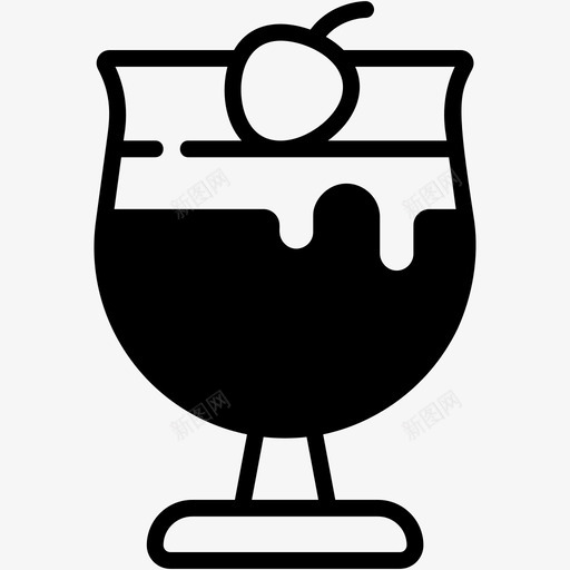 甜点布丁点心图标svg_新图网 https://ixintu.com 布丁 点心 甜点