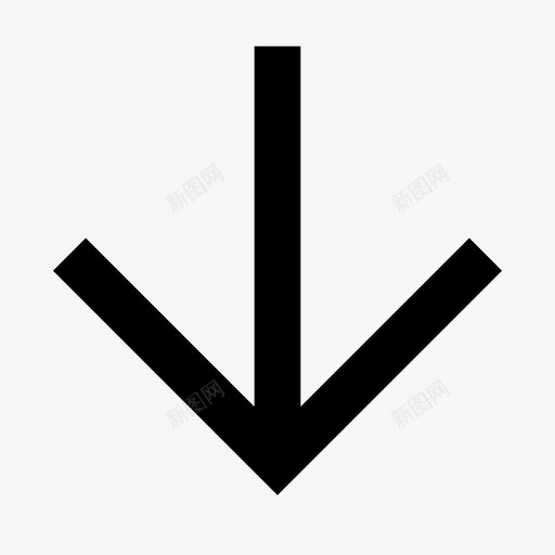 向下箭头方向移动图标svg_新图网 https://ixintu.com 向下 图标 导航 方向 清晰 移动 箭头