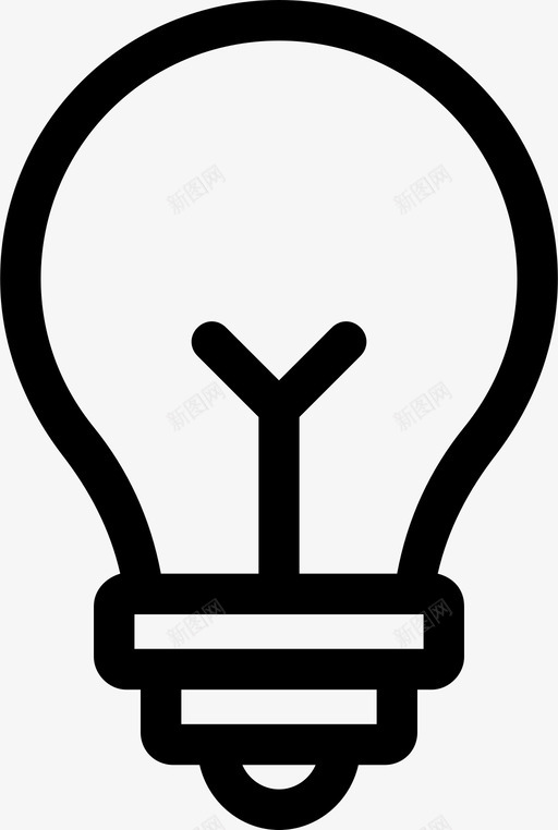 灯泡电子灯图标svg_新图网 https://ixintu.com 灯 灯泡 照明 电子
