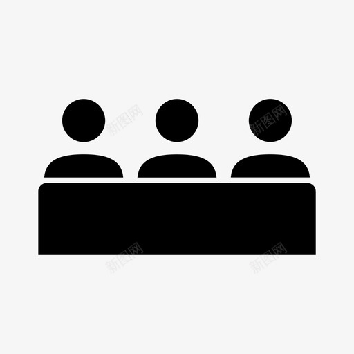 会议协会俱乐部图标svg_新图网 https://ixintu.com 会议 俱乐部 办公室雕文2 协会 社会 组织