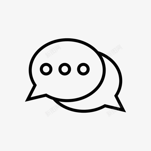 气泡样式消息消息图标svg_新图网 https://ixintu.com 气泡样式 消息 消息图标