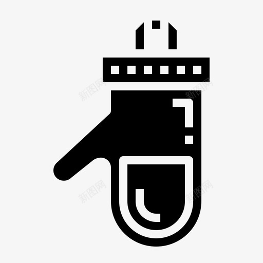 连指手套配件厨房图标svg_新图网 https://ixintu.com 厨房 实心 手套 派对 烧烤 连指 配件 防护