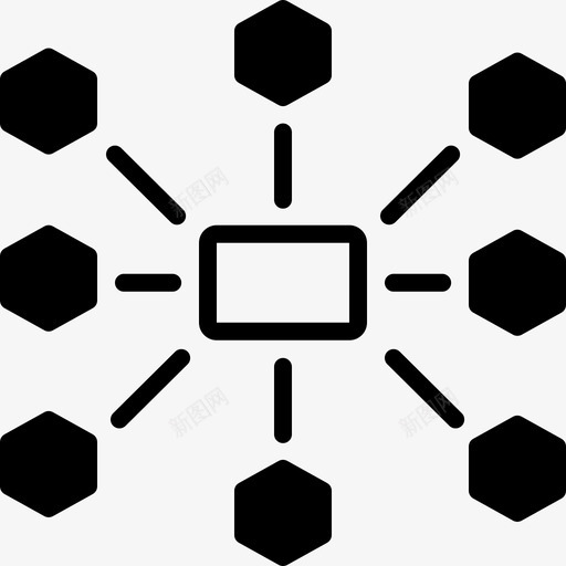 外包管理再分配利用图标svg_新图网 https://ixintu.com 再分 分配 利用 外包 管理