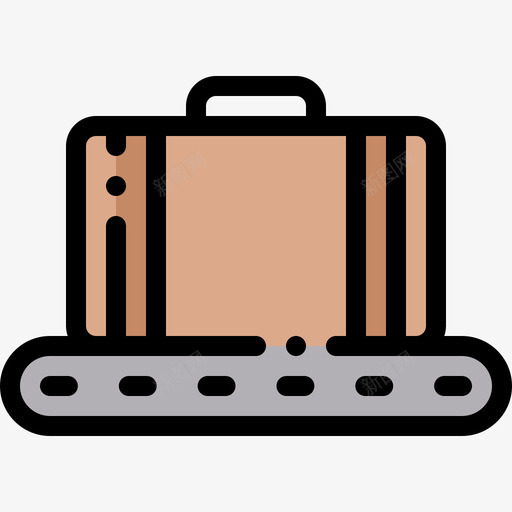 输送机机场98线性颜色图标svg_新图网 https://ixintu.com 机场98 线性颜色 输送机