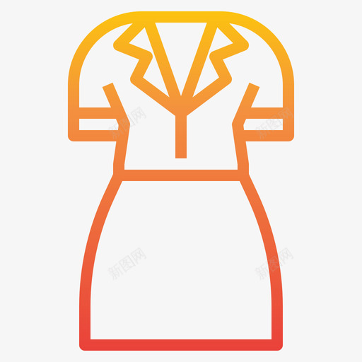 衣服衣服121渐变色图标svg_新图网 https://ixintu.com 渐变色 衣服 衣服121