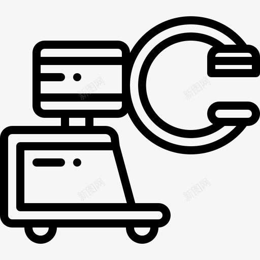 人体扫描仪未来医院图标svg_新图网 https://ixintu.com 人体 医院 外科 扫描仪 技术 未来 机器人