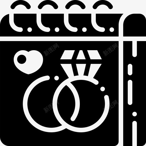 婚礼日婚礼203填充图标svg_新图网 https://ixintu.com 填充 婚礼